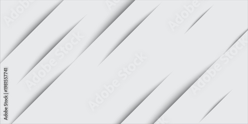 Creative grey white background paper shine and layer element vector for presentation design, vector creative background