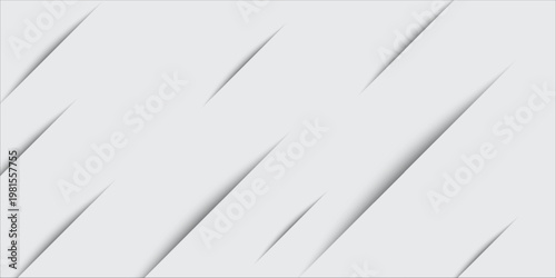 Elegant grey white background paper shine and layer element vector for presentation design, creative background