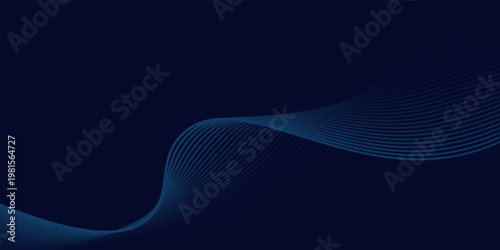Premium background design with blue diagonal line pattern. Wavy line background. eps10.