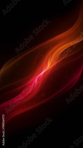 Wallpaper Mural Abstract red and orange flames on black background Torontodigital.ca