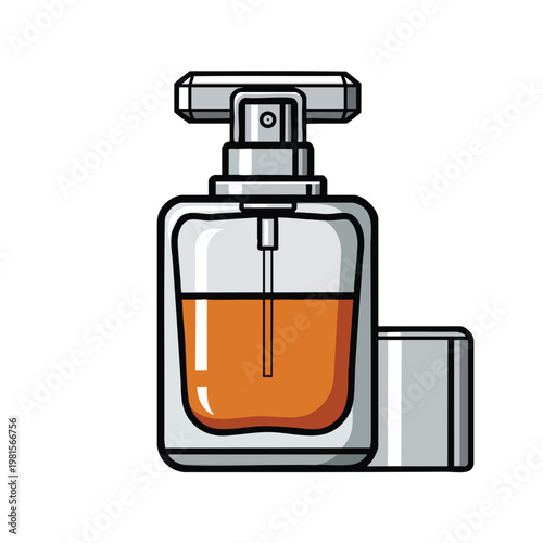 Stylish Glass Perfume Bottle with Elegant Design for Fashion and Beauty