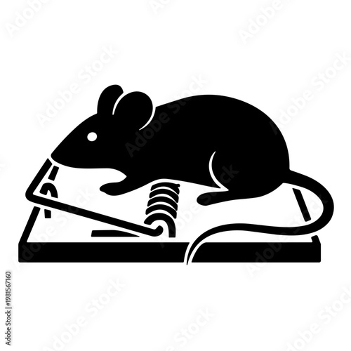 Photos mousetrap icon vector illustration