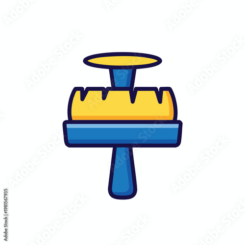 Creative Illustration of a Handheld Roto Tool for Crafting and DIY Projects