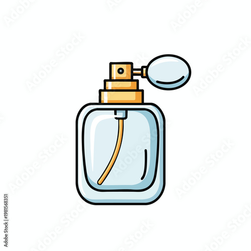 Elegant Perfume Bottle with Spray Nozzle for Fragrance Retail and Beauty Products