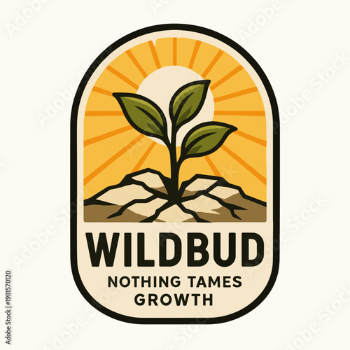 Wildbud sprout growing towards sunny sky, perfect for naturethemed designs, gardening blogs, environmental websites, or spring advertising campaigns.