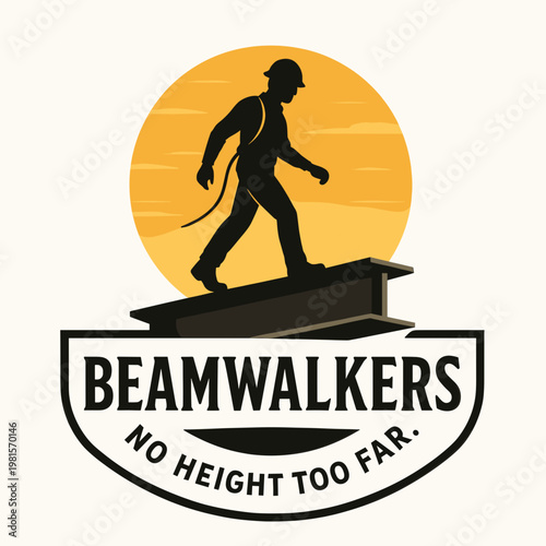 Symbol of fearless ambition, beamwalkers embrace heights. Suitable for motivational content, business presentations, and adventurethemed designs that inspire determination.