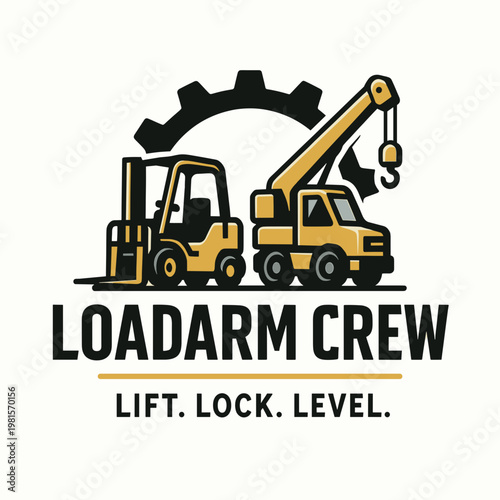 Loadarm crew adeptly maneuvering construction equipment, suitable for illustrating teamwork, construction, heavy machinery, diligence, industrial projects, and building sites.