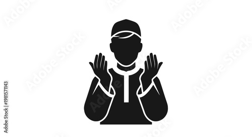 vector illustration of a scary man