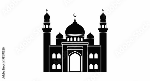 taj mahal vector illustration