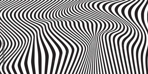 Abstract vector background with black wavy lines modern sport background. vektor