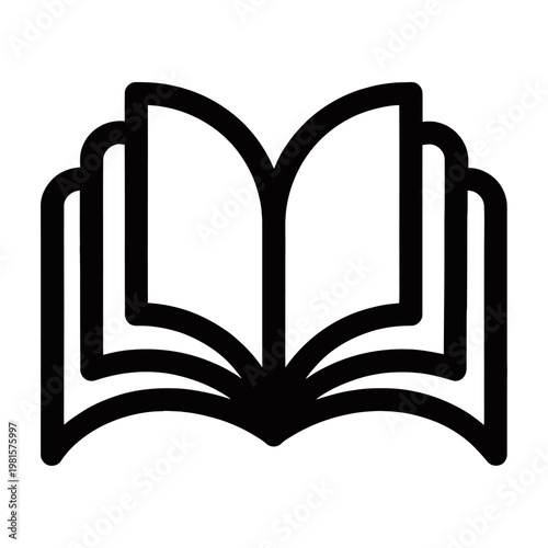 Vector of an open book