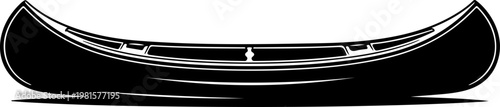 Vintage canoe Vector illustration