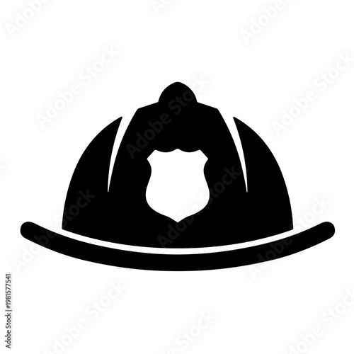 vector illustration of a fire helmet