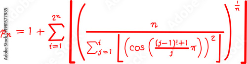 Mathematical proof showing 0.999... equals 1 using infinite geometric series. Red formula text on white background with clean educational layout.