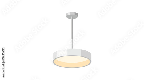 Modern circular ceiling lamp graphic for contemporary interior spaces, providing elegant illumination and design appeal. A sleek, minimalist lighting fixture for home and office environments