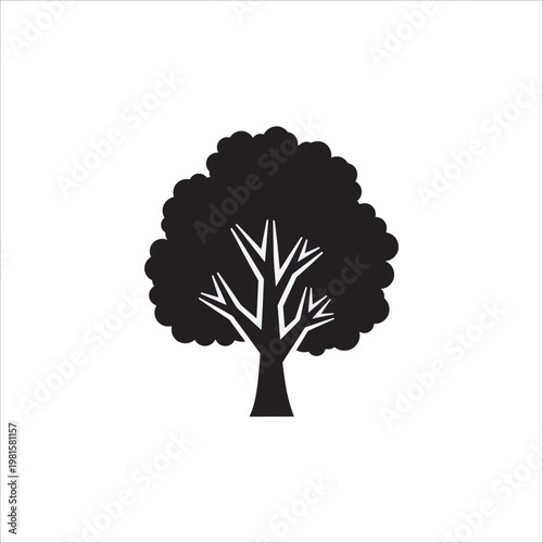 vector tree silhouette