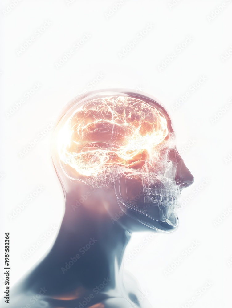 Obraz premium Exploring the Mysteries of the Mind: An Artistic Representation of the Human Brain
