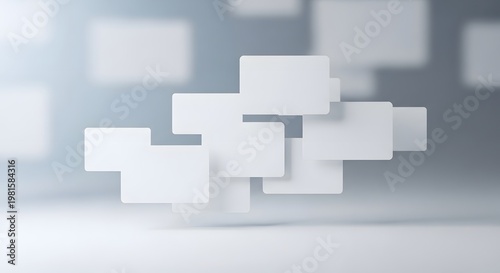 Abstract ui ux design concept modern interface elements and user experience visualization