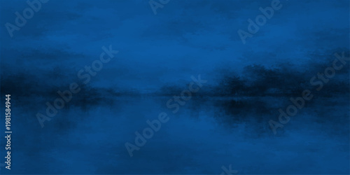 Abstract the still waters of a tranquil lake reflect the ethereal silhouettes of distant trees under a dusky, dreamlike sky, creating a scene of serene introspection.