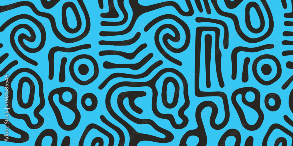 Obraz premium Spiral and loop motif for packaging