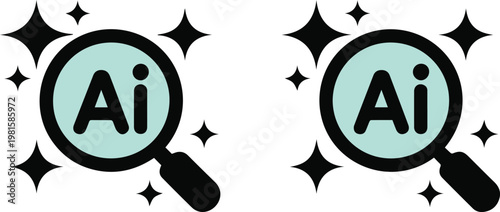 Magnifier over bar chart for data analysis