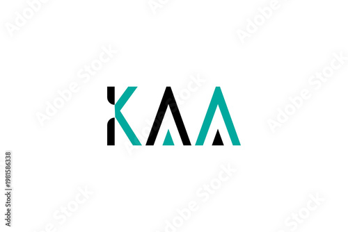Εκτύπωση καμβά logo consisting of stylized letters, likely forming the initials KA or KAA