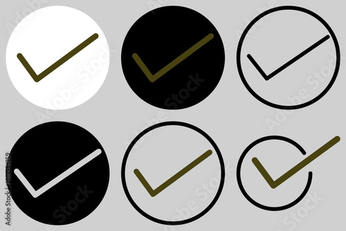 simple illustration of yes buttons