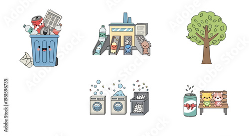 Washing Machines And Laundry Items.