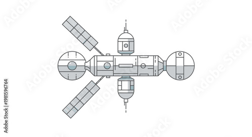 Space Station Module Equipment Structure.