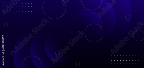 A vibrant nighttime scene of technology and innovation with glowing circles and dots on a dark blue background with a sense of movement.
