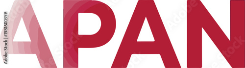 A country map drawing with a gradient overlay effect, vector illustration