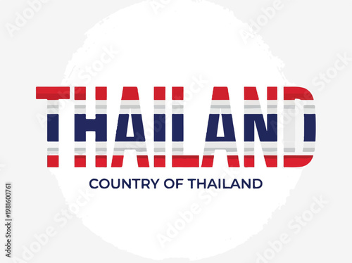 Thailand country drawing vector illustration of the beautiful country in Thailand
