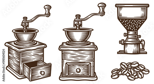Vintage Coffee Grinders Collection