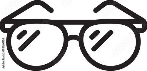 A pair of glasses with a minimalist design