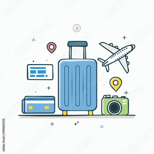 Travel and vacation planning concept.