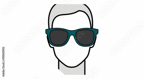 Man wearing green sunglasses outdoors.