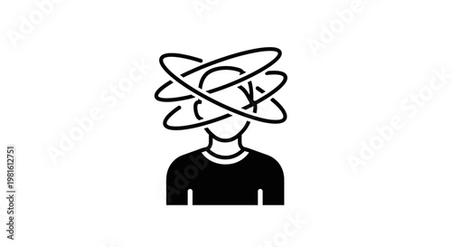 Cartoon 3d illustration of a chef hat person and vector silhouettes of a woman with a butterfly, a flower, and a cooking menu for a gourmet restaurant kitchen design