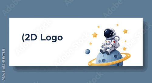 Astronaut Sits on Planet.