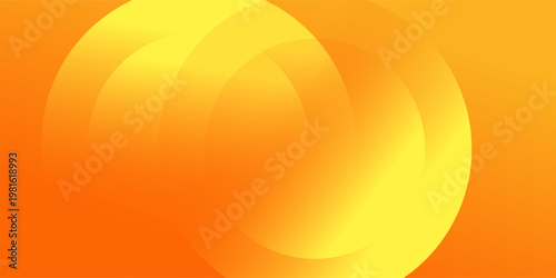 Minimal geometric background. Orange elements with fluid gradient. Dynamic shapes composition. Eps10 vector