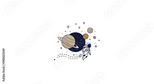 Cartoon Space Rocket Ship.