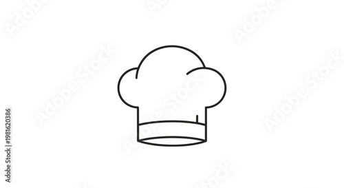 Chef Hat Cooking Symbol.