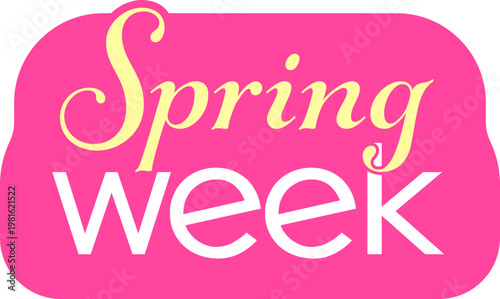 Spring week 스프링 위크 봄 세일 아이콘