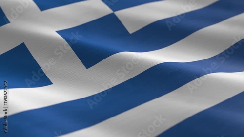 Greece - waving flag loop