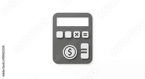 Calculator with dollar sign button.