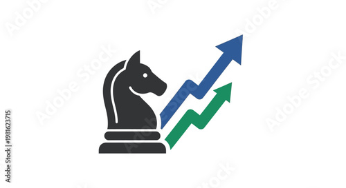 Chess Knight Strategy Business Growth.