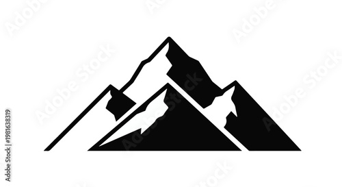 Mountain range displays rugged peaks and jagged slopes, symbolizing outdoor adventure, natural exploration, and the majestic beauty found within high-altitude wilderness landscapes globally.