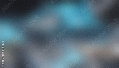 Obraz na plátně Dark grey and blue gradient texture background with smudgy azure and black tones