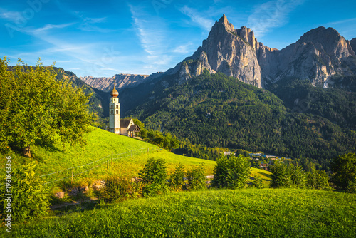 Church of St Valentin on the slope, Siusi, Tyrol, Italy