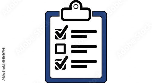 Checklist with Completed and Incomplete Tasks on a Clipboard.