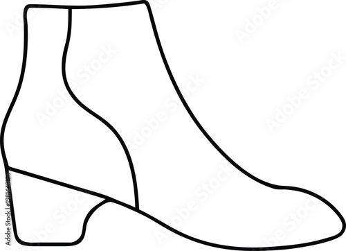 Sophisticated Ankle Boot Outline for Fashion Footwear and Contemporary Styling Guides